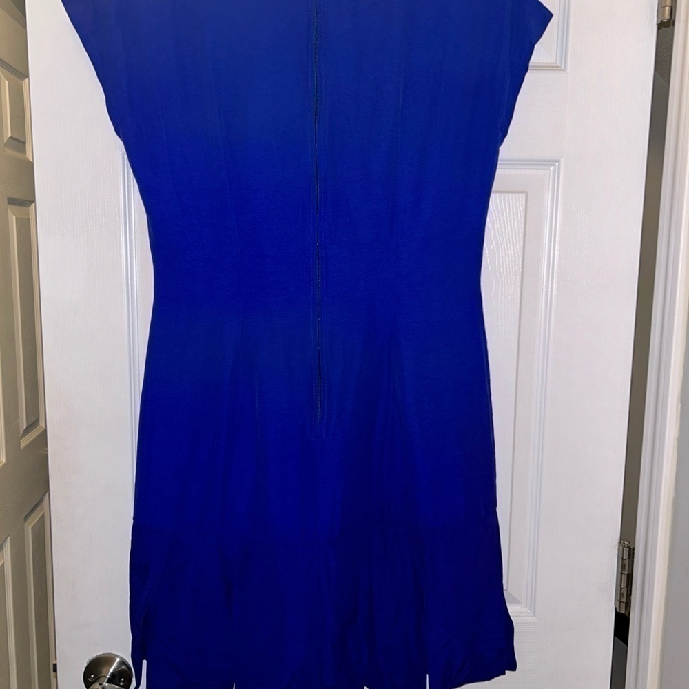 Perceptions By Gary Goben Blue Flirty Dress Size M - Picture 2 of 5